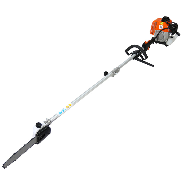 Garden Tool System with Gas Pole Saw Hedge Trimmer