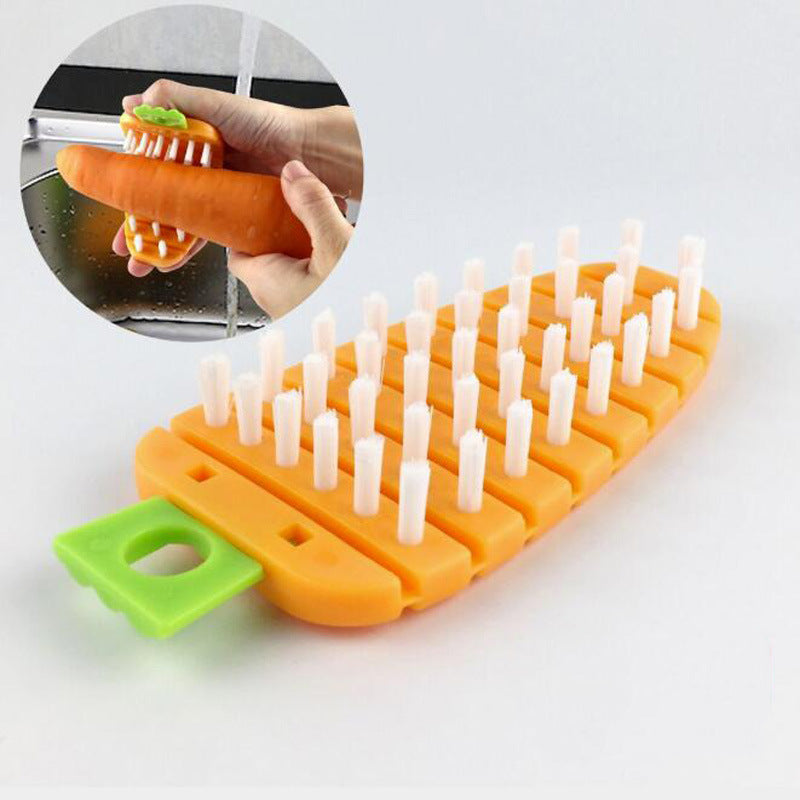 Bendable Carrot Shape Cleaning Brush