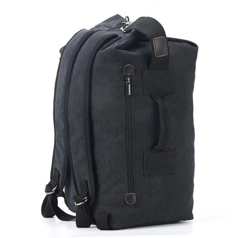 Canvas Rucksack Hiking Travel Duffle Military Bag