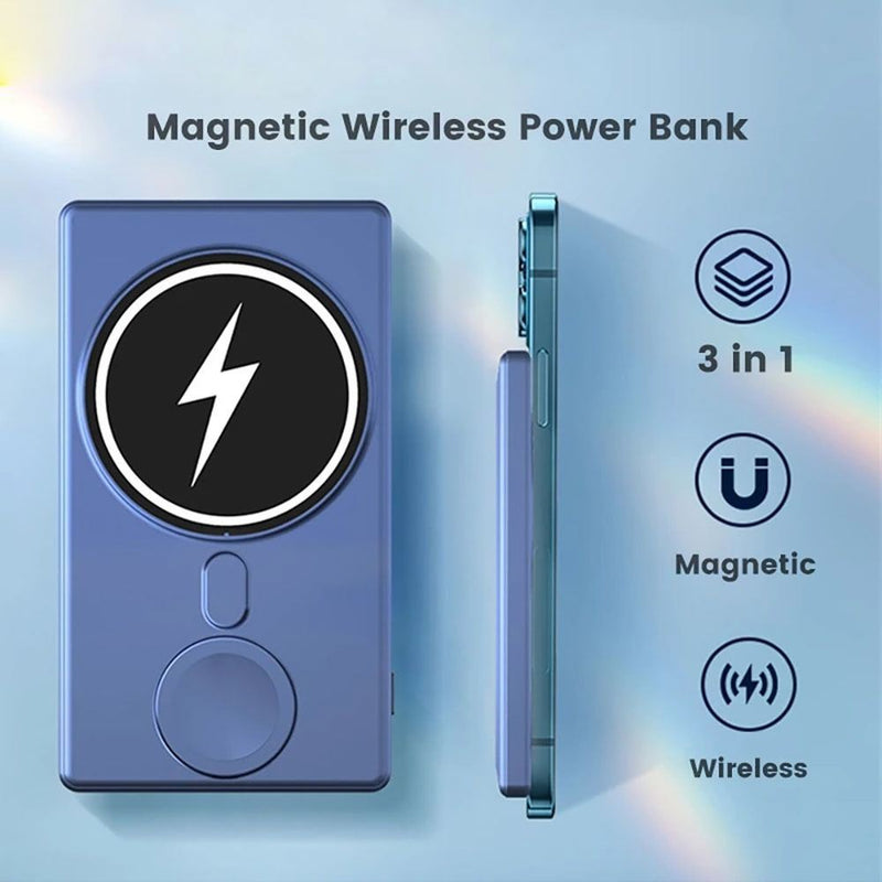 Magnet Power Bank Wireless Charger External Battery Mobile Phone Charging