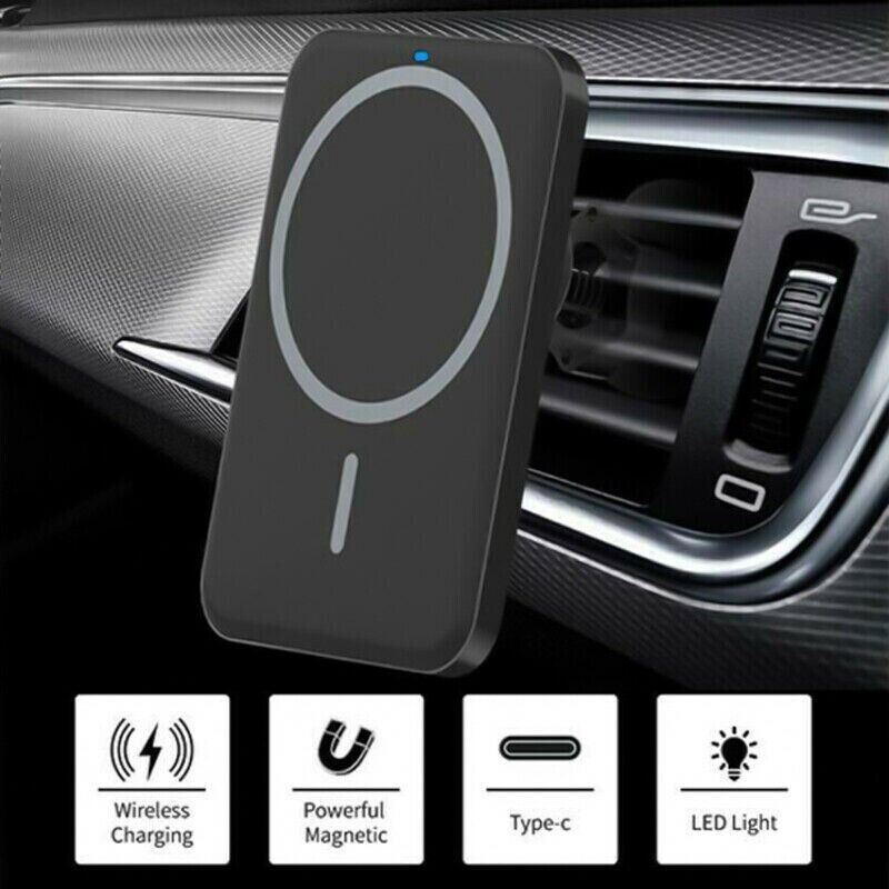 Wireless Chargers Car Air Vent Stand Phone Holder Mini QI Fast Charging Station