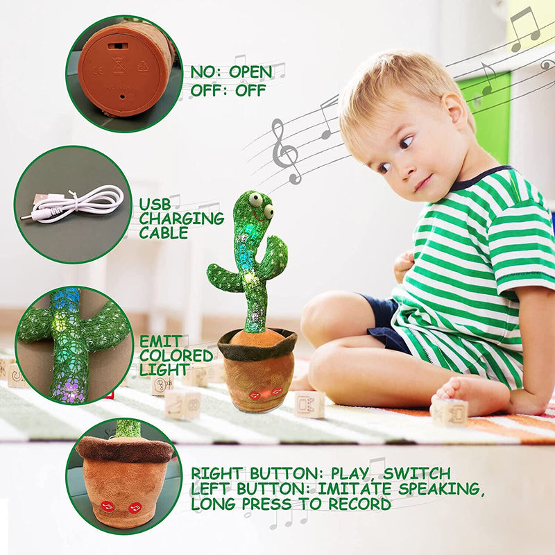 Talking Dancing Cactus Toy for Baby Funny Gift Education Toys