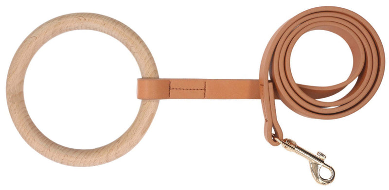 Boutique Series Beechwood and Leather Designer Dog Leash