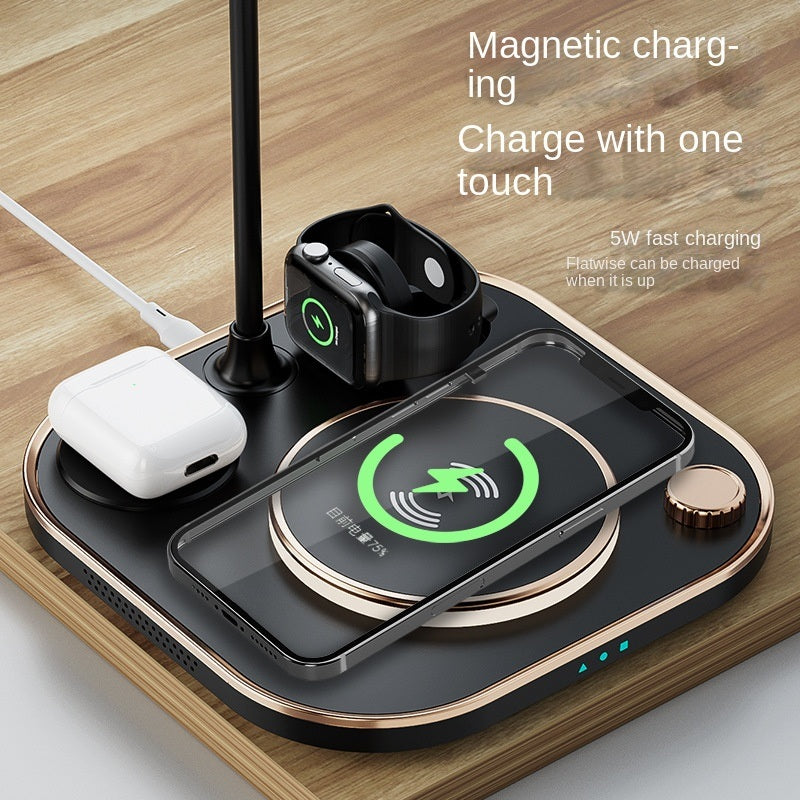 Four In One Magnetic Wireless Charger 15w Fast Charge Is Applicable To Multi-function Three In One Wireless Charge