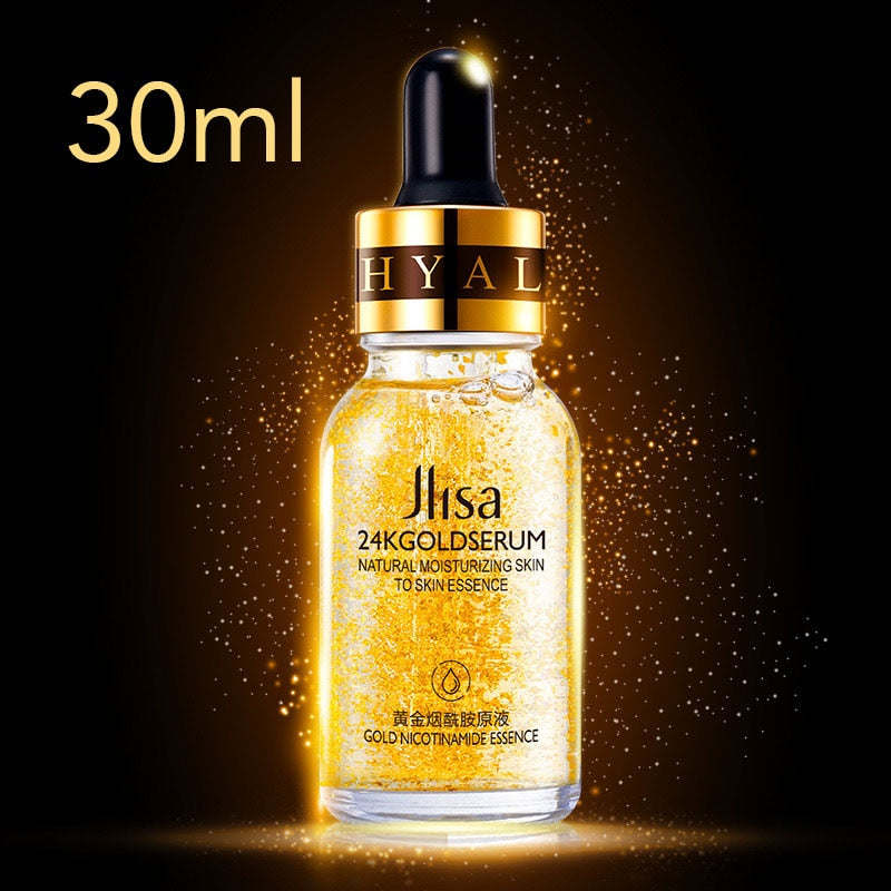 24k Yellow Gold Face Serum Anti Aging Serum Facial Lifting Collagen Essence Skin Care