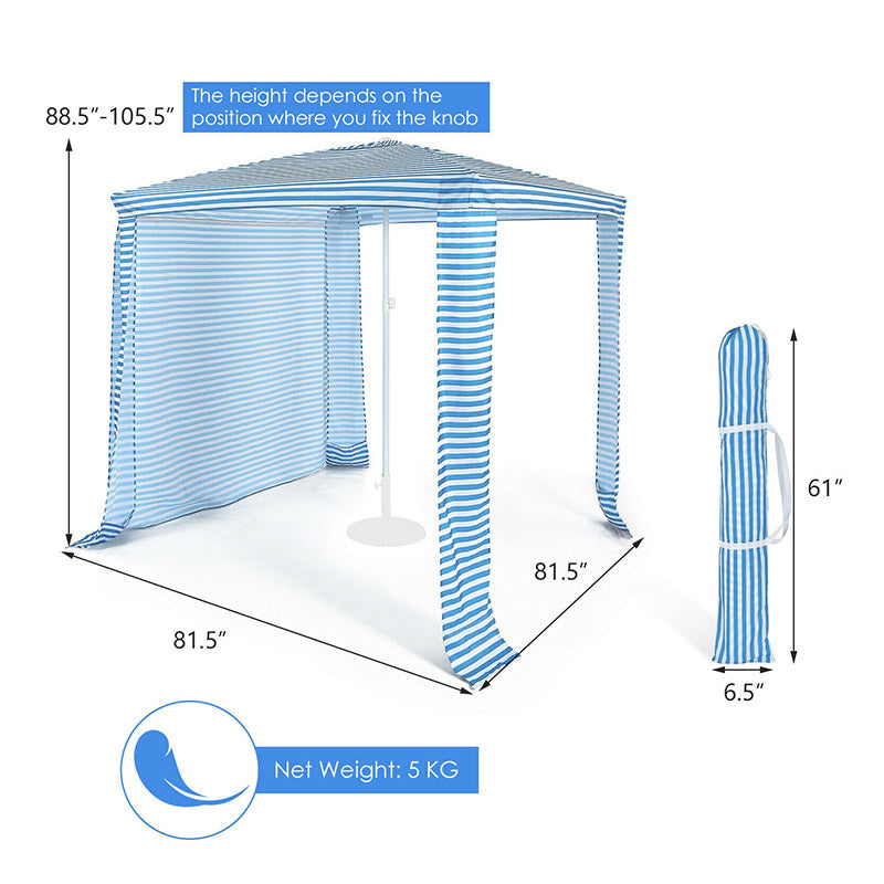 Foldable Easy-Assembly Sun-Shade Shelter Beach Canopy