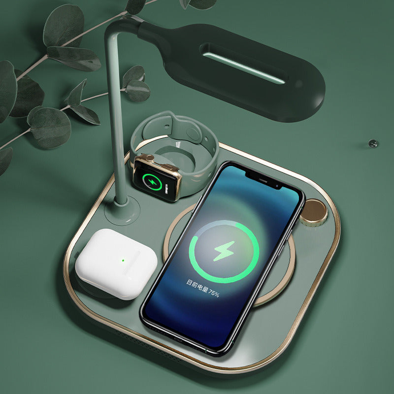 Four In One Magnetic Wireless Charger 15w Fast Charge Is Applicable To Multi-function Three In One Wireless Charge