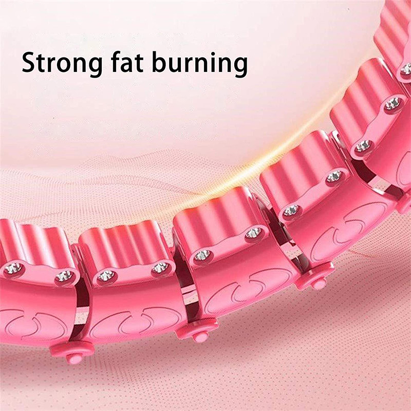 Weighted Fitness Hoops For Weight Loss Equipment Infinity Hoop Plus Size Detachable 24 Knots Abdomen Fitness