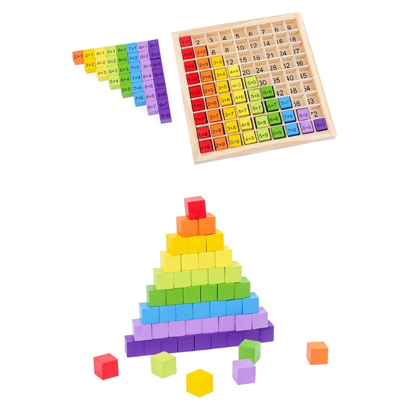 Montessori Educational Wooden Math Toys For Kids Children Baby