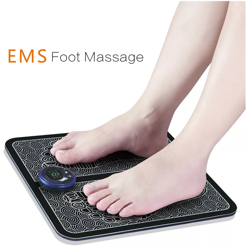 Electric EMS Foot Massager Pad Foot Massage Mat Feet Muscle Stimulator Improve Blood Health Care