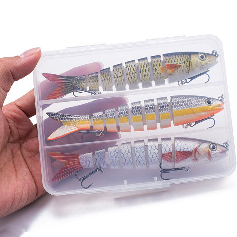 Multi Jointed Artificial Bait Slow Sinking Bionic Bait Ice Fishing Gear