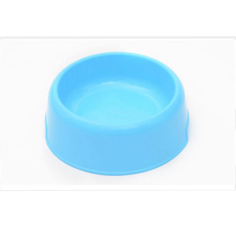 Pet Candy-Colored Lightweight Plastic Single Bowl