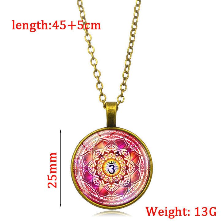 Accessories Yoga Mandala Time Gem Necklace