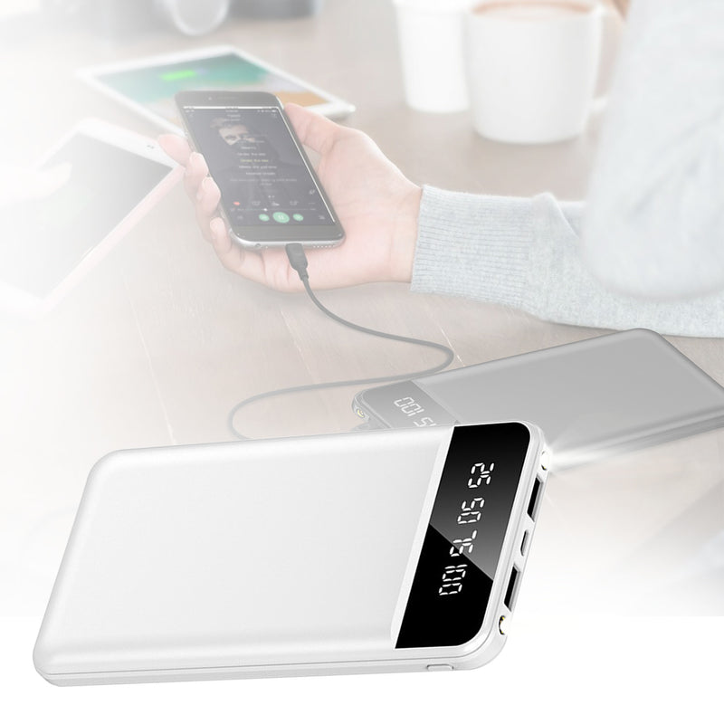 10000mAh Power Bank Portable Ultra Slim Charger