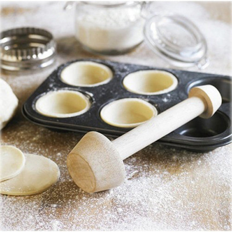 Pusher Double Side Tart Tamper Pastry Pusher Wooden Egg