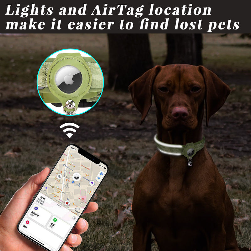 Pet Collar with AirTag Case Holder