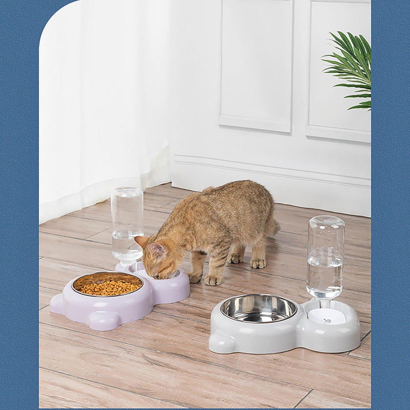 Pet Cat Stainless Steel Multifunctional Dog Cat Bowl