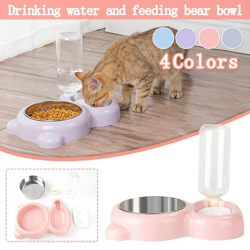 Pet Cat Stainless Steel Multifunctional Dog Cat Bowl