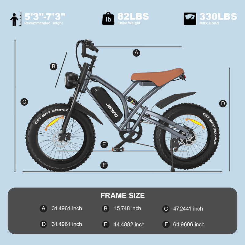 Electric Bike 20" x 4.0 Electric Cycling Bike