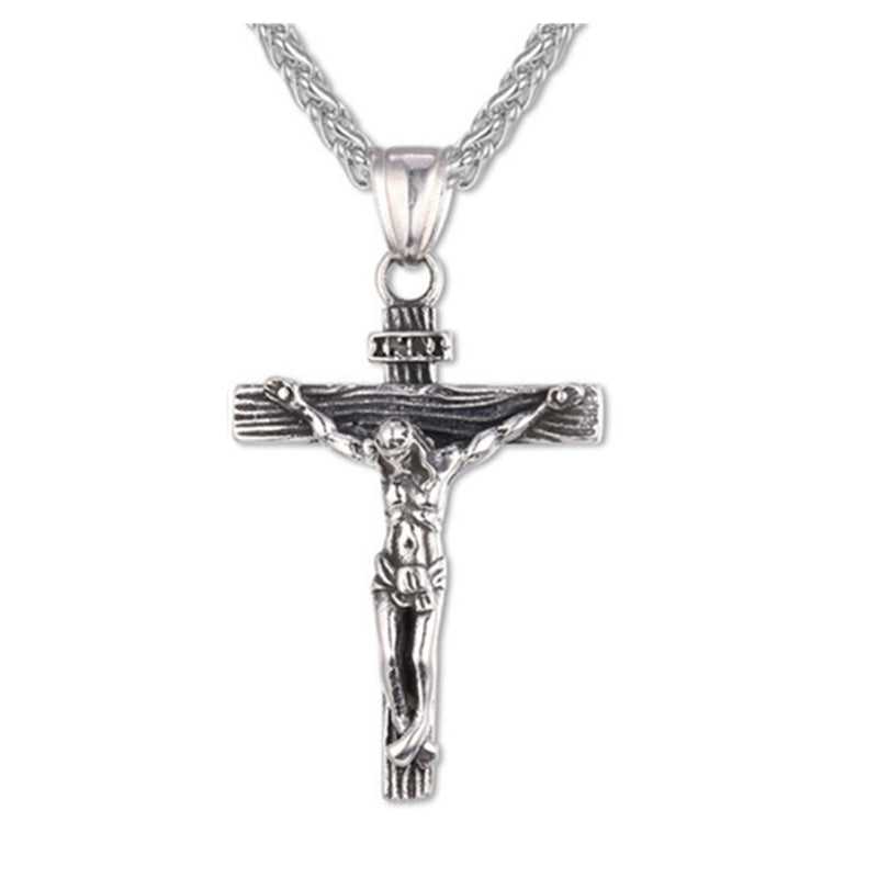 Jesus Cross Necklace Cross Jewelry Gold Plated Pendant Classic Necklaces