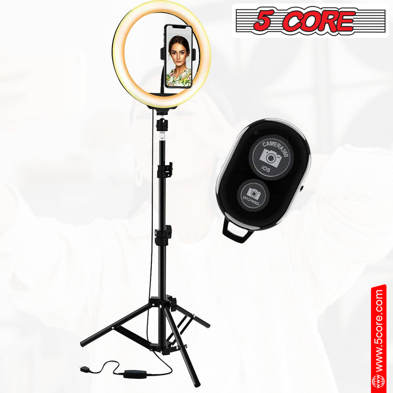 10\" LED TIK Tok Ring Light with Tripod Stand Phone Holder Ringlight Stand