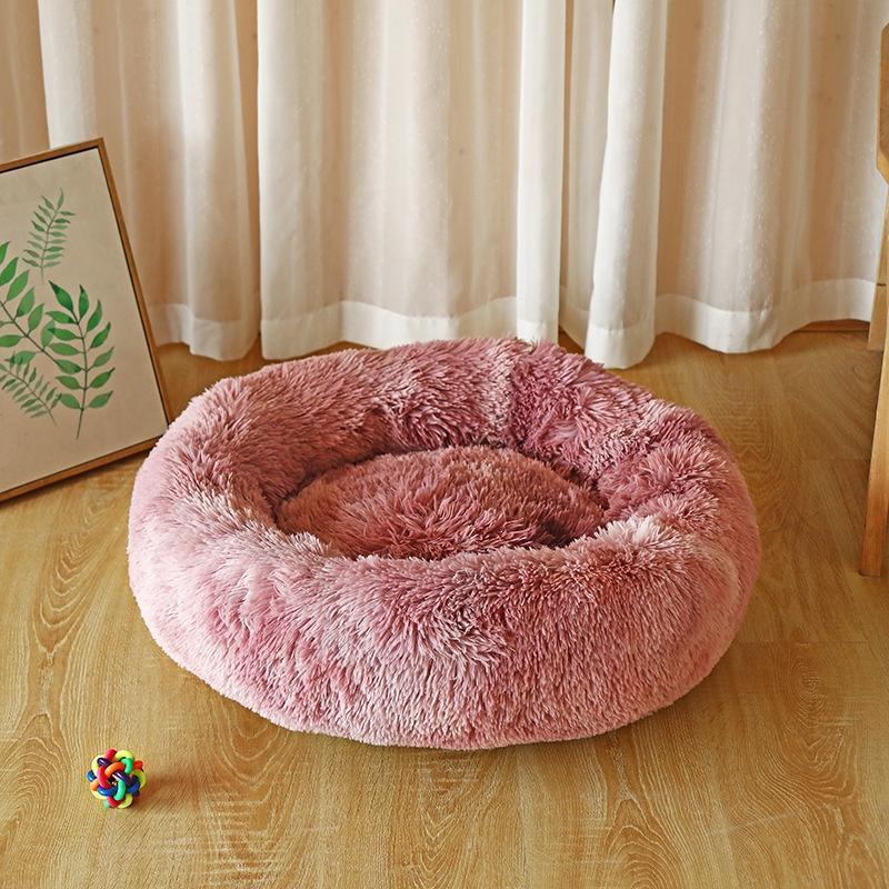 Colorful Fluffy Warm Comfortable Pet Bed