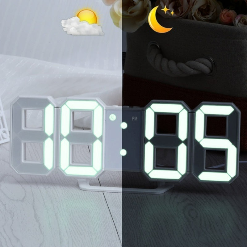 3D LED Digital Clock Bedroom Home Decor