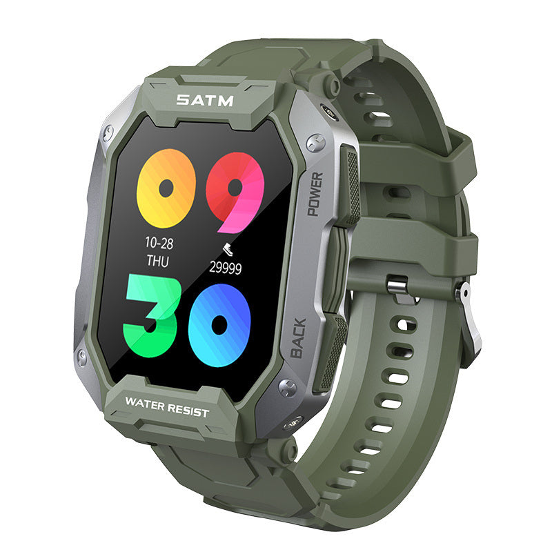 Fitness Tracker With Blood Pressure Tactical Smartwatch