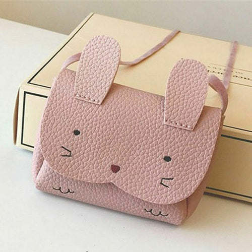 Rabbit Purses Bag Baby Kids Girls PU Leather Shoulder Bag