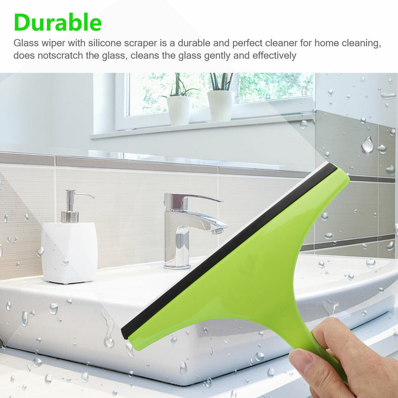 Window Wiper Cleaner Squeegee Shower Screen Mirror Home Car Blade Brush