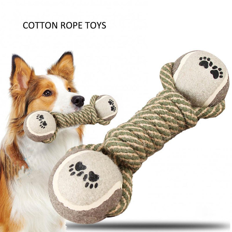 Large Small Dogs Toy Interactive Cotton Rope Mini Dog Toys Ball