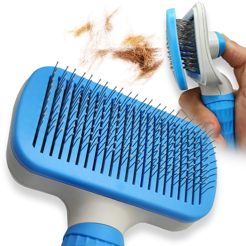 Hair Brush Grooming Trimmer Comb Self Cleaning Tool