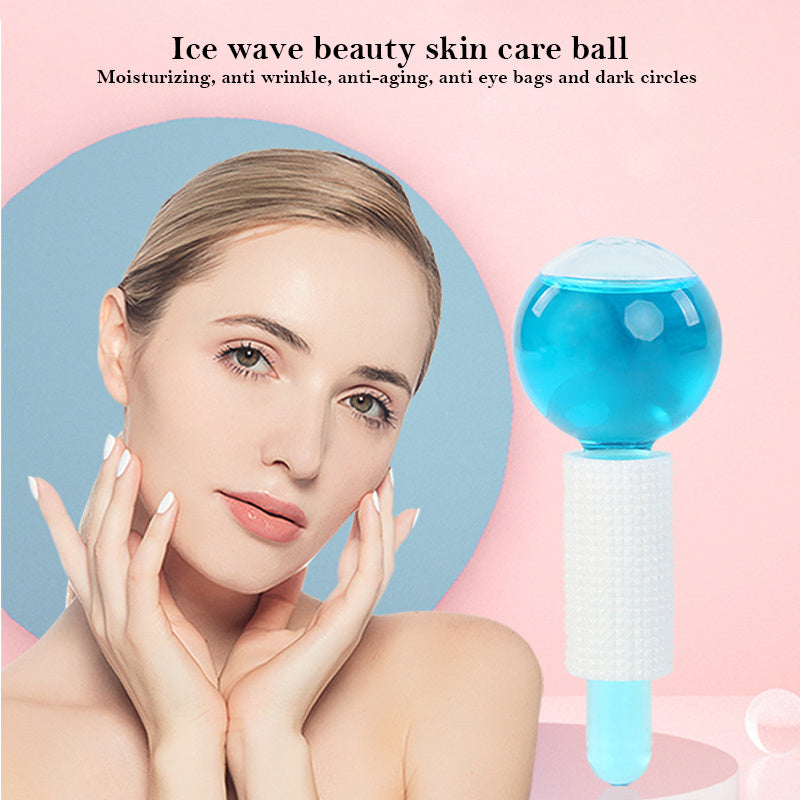 Facial Massager Crystal Glasses Ball Skin Care Tools