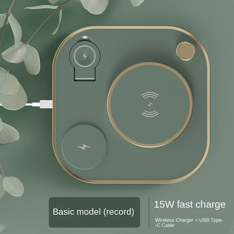 Four In One Magnetic Wireless Charger 15w Fast Charge Is Applicable To Multi-function Three In One Wireless Charge