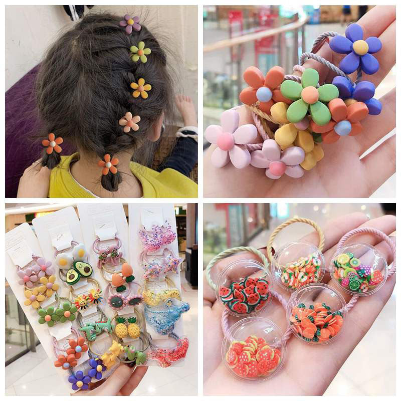 20Pcs/Set Cute Animals Flower Hair Bands