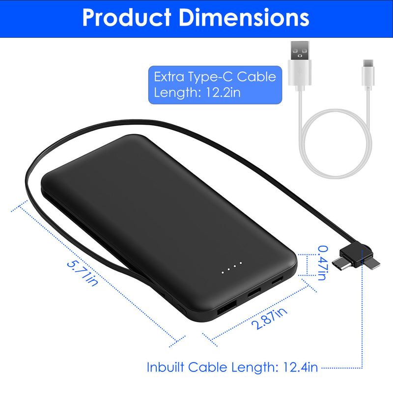 10000mAh Power Bank Portable Phone Charger