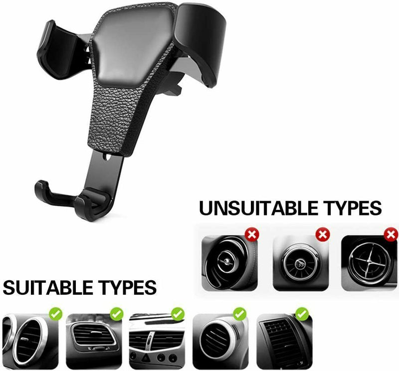 Cell Phone Gravity Car Mount Air Vent Phone Holder