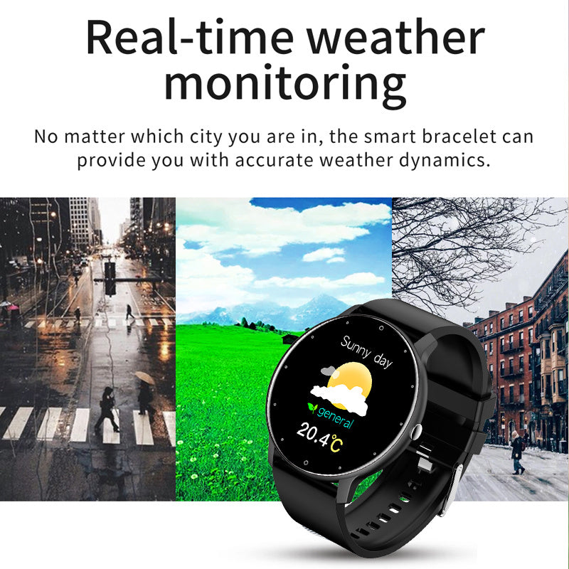 Touch Screen Sport Fitness Waterproof Bluetooth Android ios Smartwatch