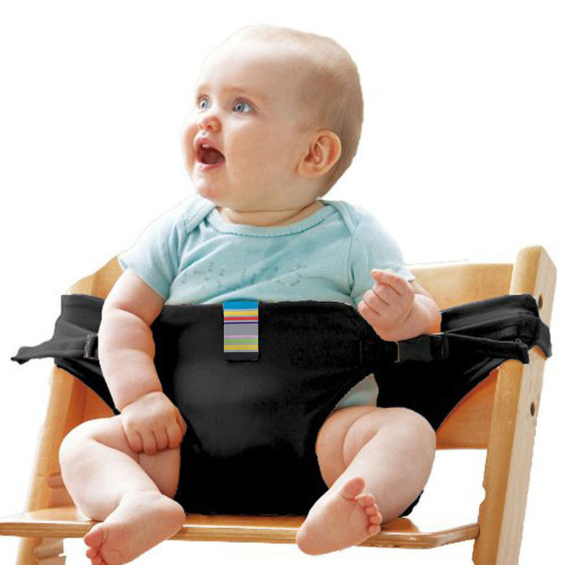 Portable Baby Chair Safety Cloth Harness Feeding Highchair