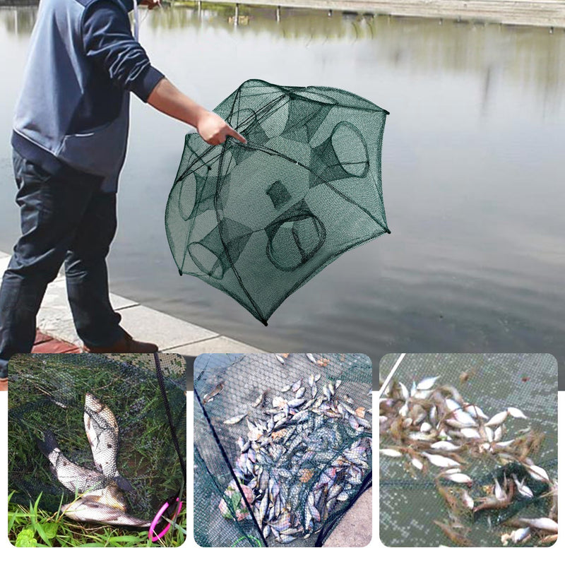 Fishing Trap Portable Folded Fishing Bait Trap Shrimp Minnow Crab Bait Net