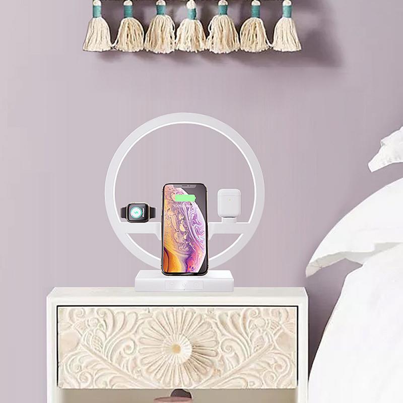 Wireless Charger Applicable For Mobile Phone Watch Headset Table Lamp Charging Bracket Hotselling