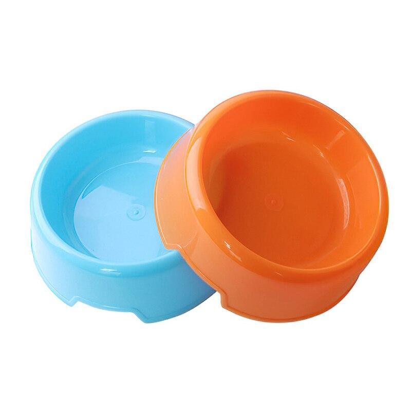 Pet Candy-Colored Lightweight Plastic Single Bowl