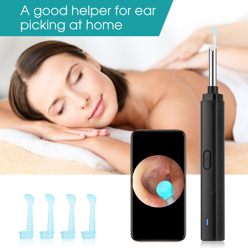 Wireless WiFi Ear Pick Otoscope Camera Borescope Luminous Ear Wax Removal Cleaning Teeth Oral Inspection Health Care 3.0/5.0MP