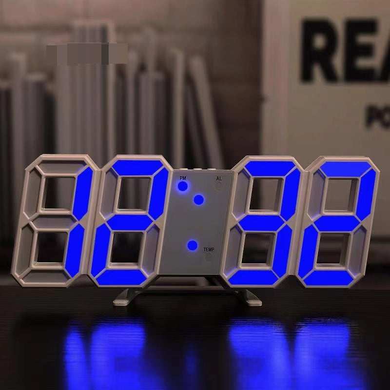 3D LED Digital Clock Bedroom Home Decor