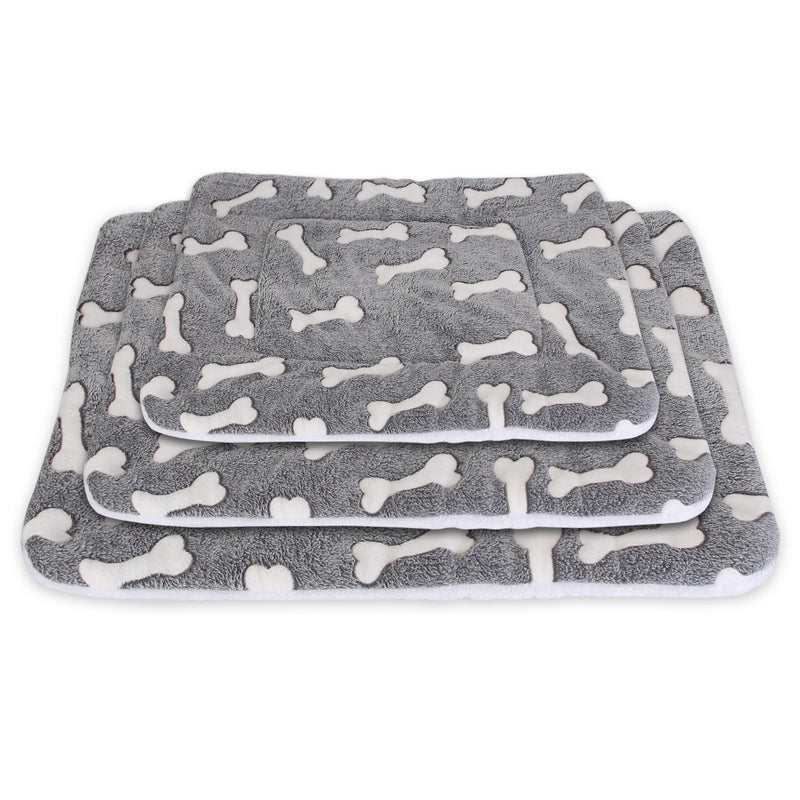 Comfortable Flannel Dog Crate Pad Reversible Cushion Carpet