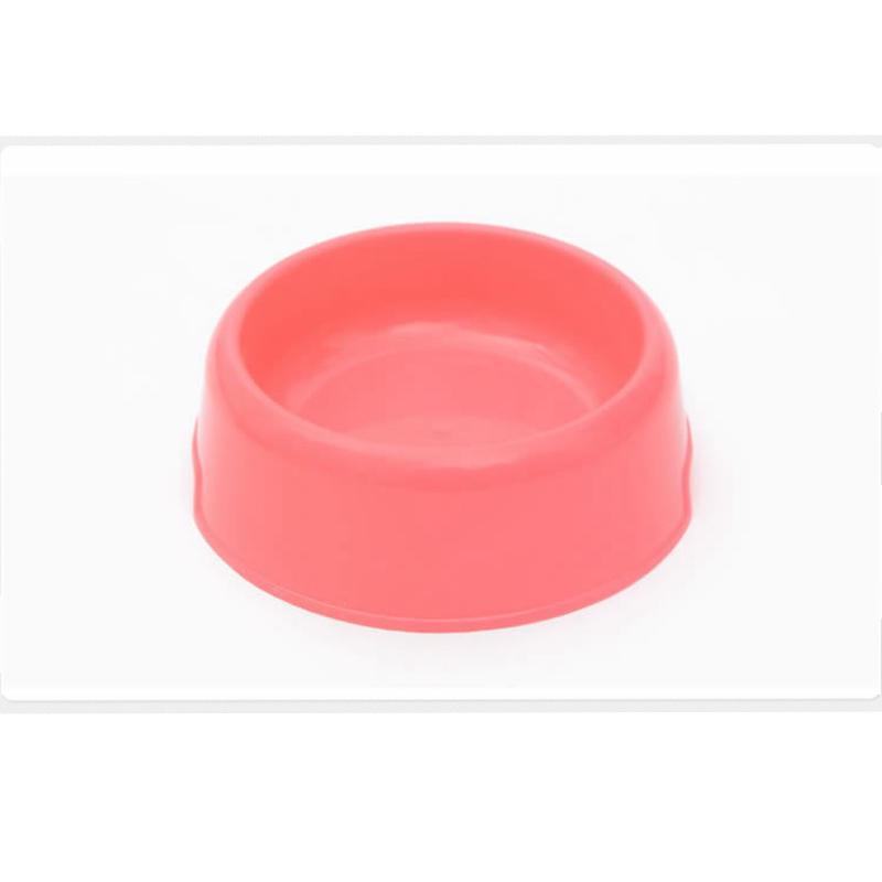 Pet Candy-Colored Lightweight Plastic Single Bowl