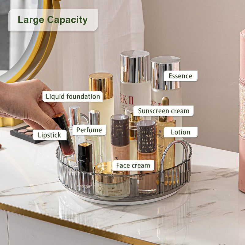 Rotating Makeup Organizer Acrylic Perfume Organizer Clear Skincare