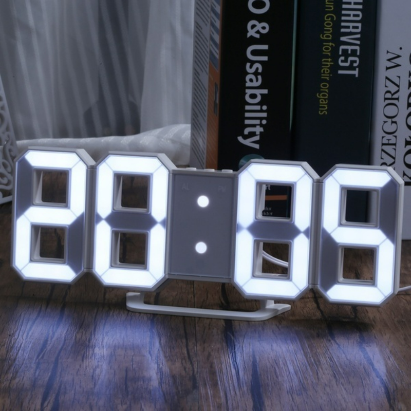 3D LED Digital Clock Bedroom Home Decor