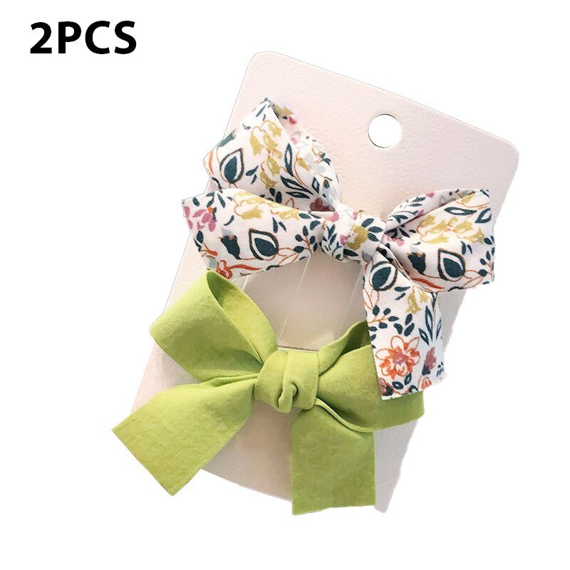 Clips Solid Color Floral Pattern Children Hairpins