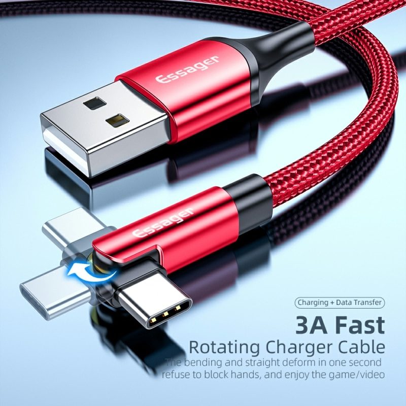 Fast Charging Cable Micro USB Type C